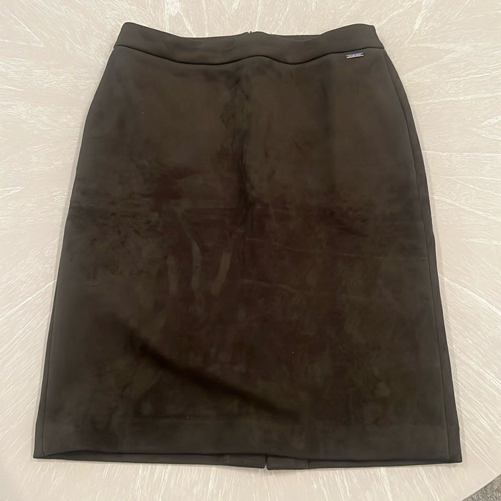 Tahari Olive Green Skirt Size 10